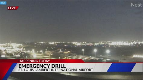 St. Louis Lambert International Airport conducting emergency drill today